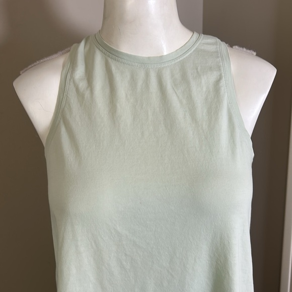 Lululemon All Tied Up Tank Top Mint Green Pima Cotton Yoga Shirt - Picture 4 of 12